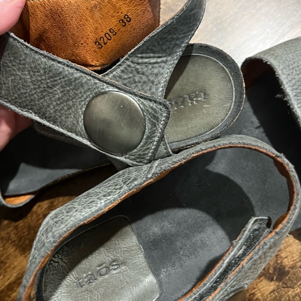 Taos Carousel graphite wedge sandals - Picture 6 of 7